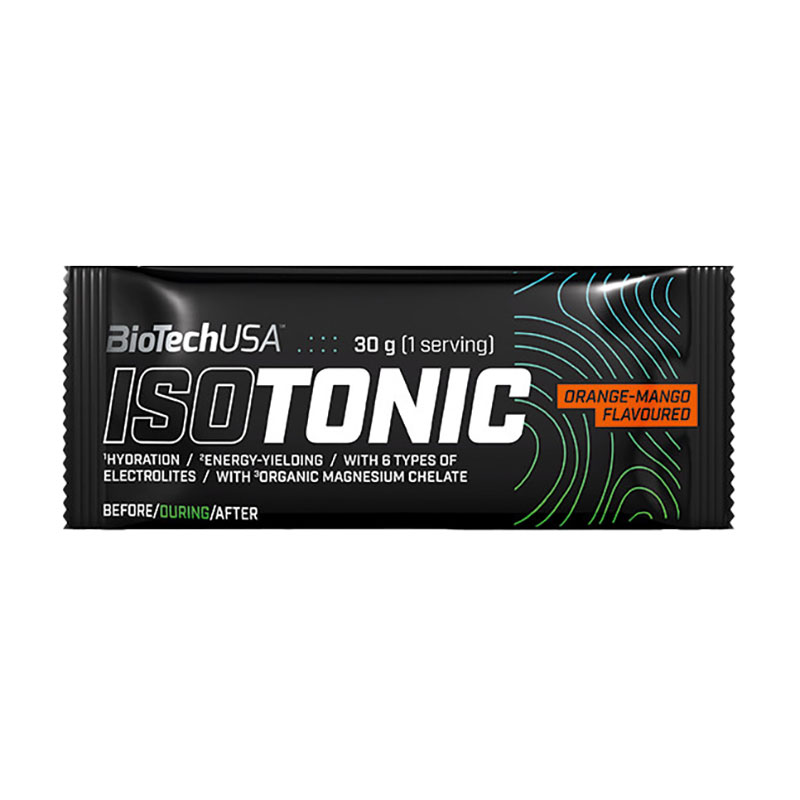 Ізотонік BioTechUSA IsoTonic Hydrate &amp; Energize Апельсин та манго, в порошку, 30 г